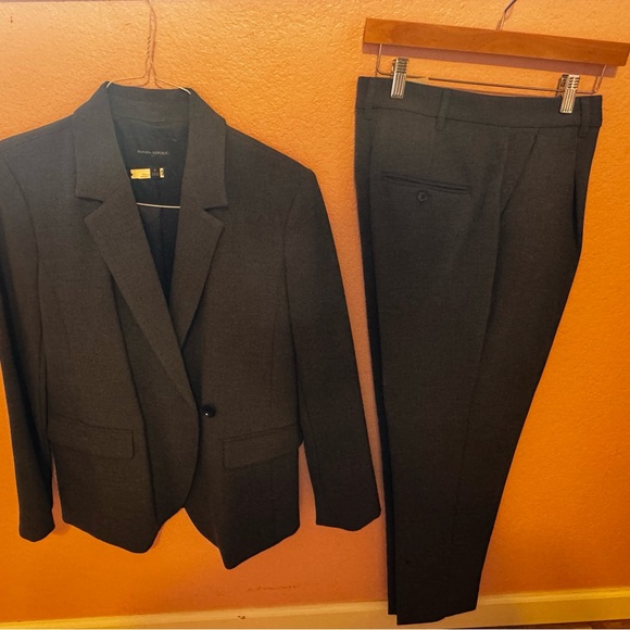 Banana Republic Charcoal Suit
